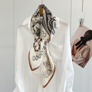 MaraSilk Pure Mulberry Silk Scarf - Square Crepe Satin MS1020