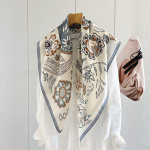 MaraSilk Pure Mulberry Silk Scarf - Square Crepe Satin MS1020