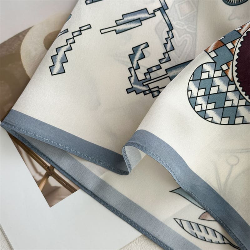 MaraSilk Pure Mulberry Silk Scarf - Square Crepe Satin MS1020