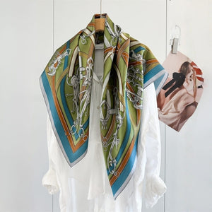 MaraSilk Pure Mulberry Silk Scarf - Square Crepe Satin MS1021
