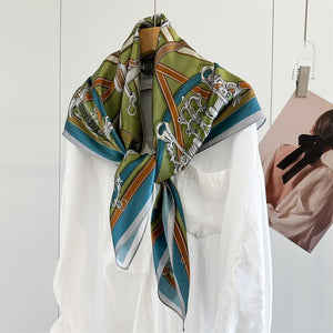 MaraSilk Pure Mulberry Silk Scarf - Square Crepe Satin MS1021