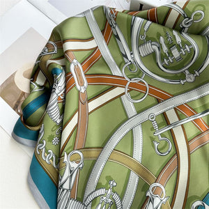 MaraSilk Pure Mulberry Silk Scarf - Square Crepe Satin MS1021