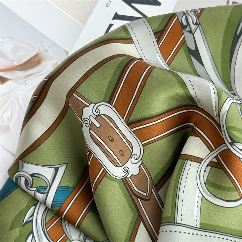 MaraSilk Pure Mulberry Silk Scarf - Square Crepe Satin MS1021