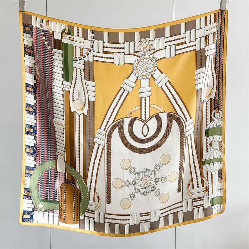 MaraSilk Pure Mulberry Silk Scarf - Square Crepe Satin MS1022 34" x 34" MS102201