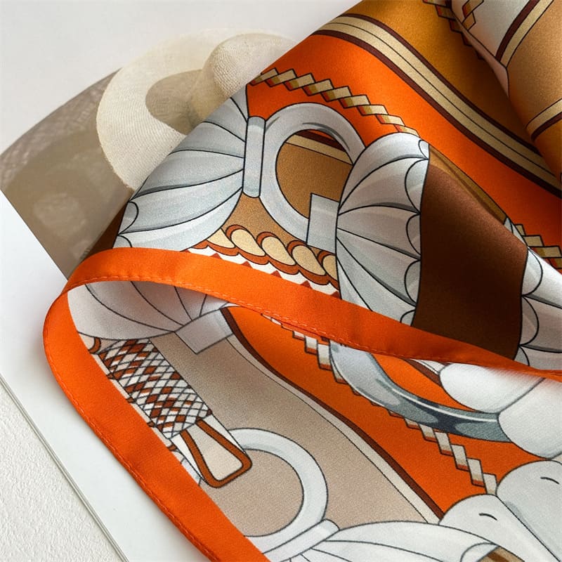 MaraSilk Pure Mulberry Silk Scarf - Square Crepe Satin MS1022
