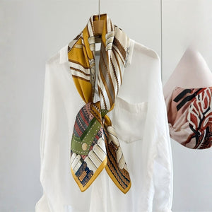 MaraSilk Pure Mulberry Silk Scarf - Square Crepe Satin MS1022