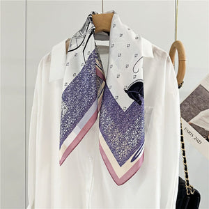 MaraSilk Pure Mulberry Silk Scarf - Square Crepe Satin MS103