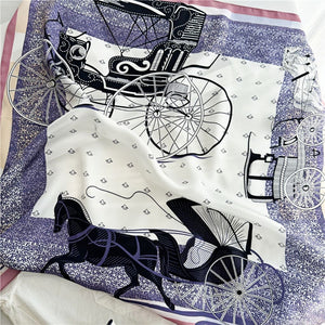 MaraSilk Pure Mulberry Silk Scarf - Square Crepe Satin MS103