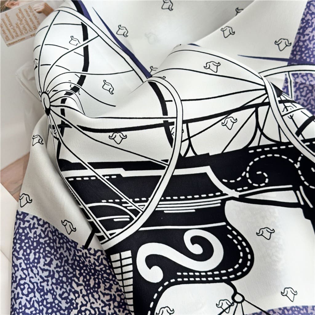 MaraSilk Pure Mulberry Silk Scarf - Square Crepe Satin MS103