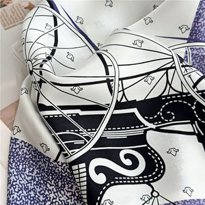 MaraSilk Pure Mulberry Silk Scarf - Square Crepe Satin MS103