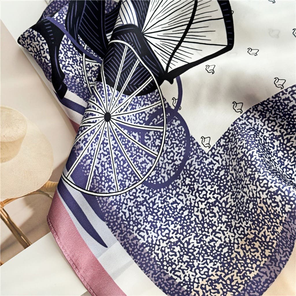 MaraSilk Pure Mulberry Silk Scarf - Square Crepe Satin MS103