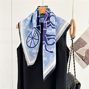 MaraSilk Pure Mulberry Silk Scarf - Square Crepe Satin MS103