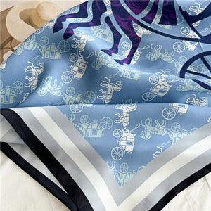 MaraSilk Pure Mulberry Silk Scarf - Square Crepe Satin MS103