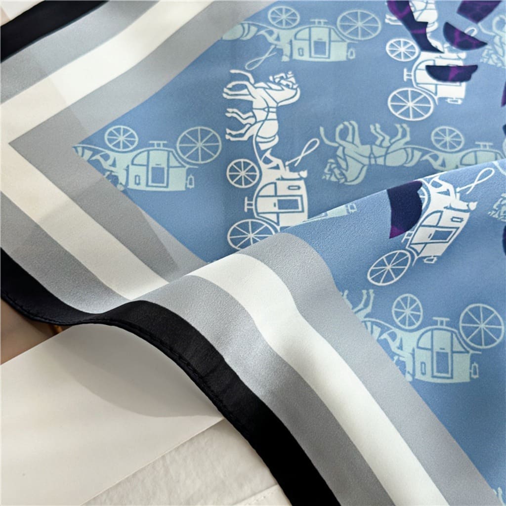 MaraSilk Pure Mulberry Silk Scarf - Square Crepe Satin MS103