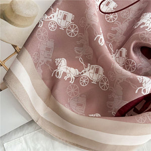 MaraSilk Pure Mulberry Silk Scarf - Square Crepe Satin MS103