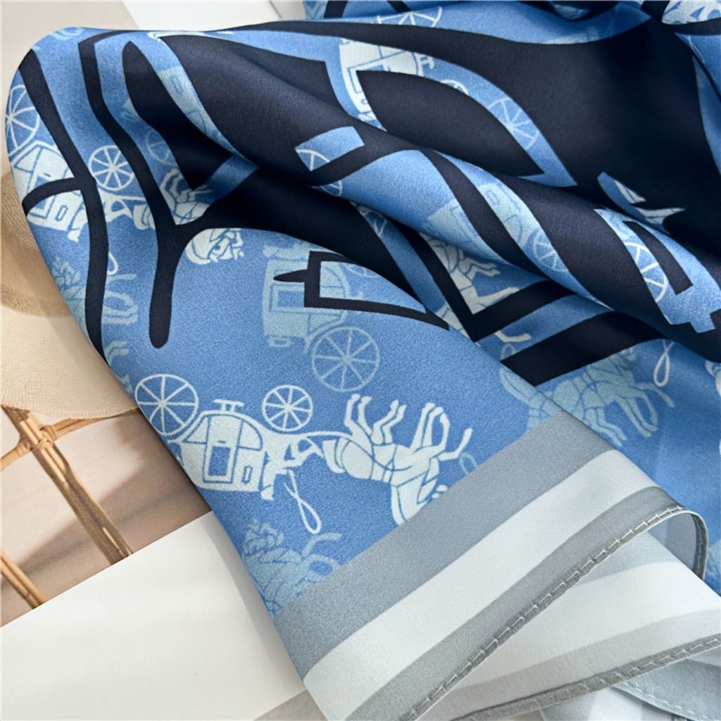 MaraSilk Pure Mulberry Silk Scarf - Square Crepe Satin MS103