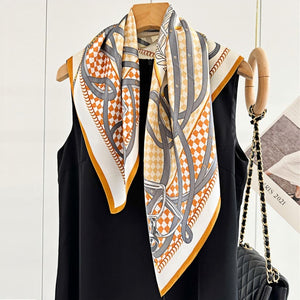 MaraSilk Pure Mulberry Silk Scarf - Square Crepe Satin MS103