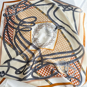 MaraSilk Pure Mulberry Silk Scarf - Square Crepe Satin MS103