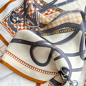 MaraSilk Pure Mulberry Silk Scarf - Square Crepe Satin MS103