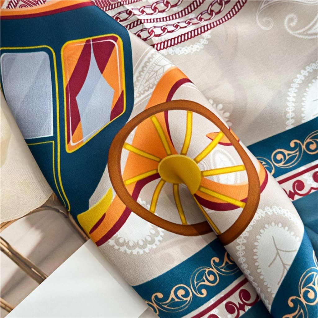 MaraSilk Pure Mulberry Silk Scarf - Square Crepe Satin MS103