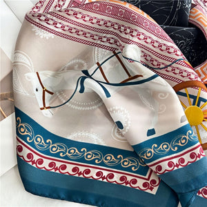 MaraSilk Pure Mulberry Silk Scarf - Square Crepe Satin MS103