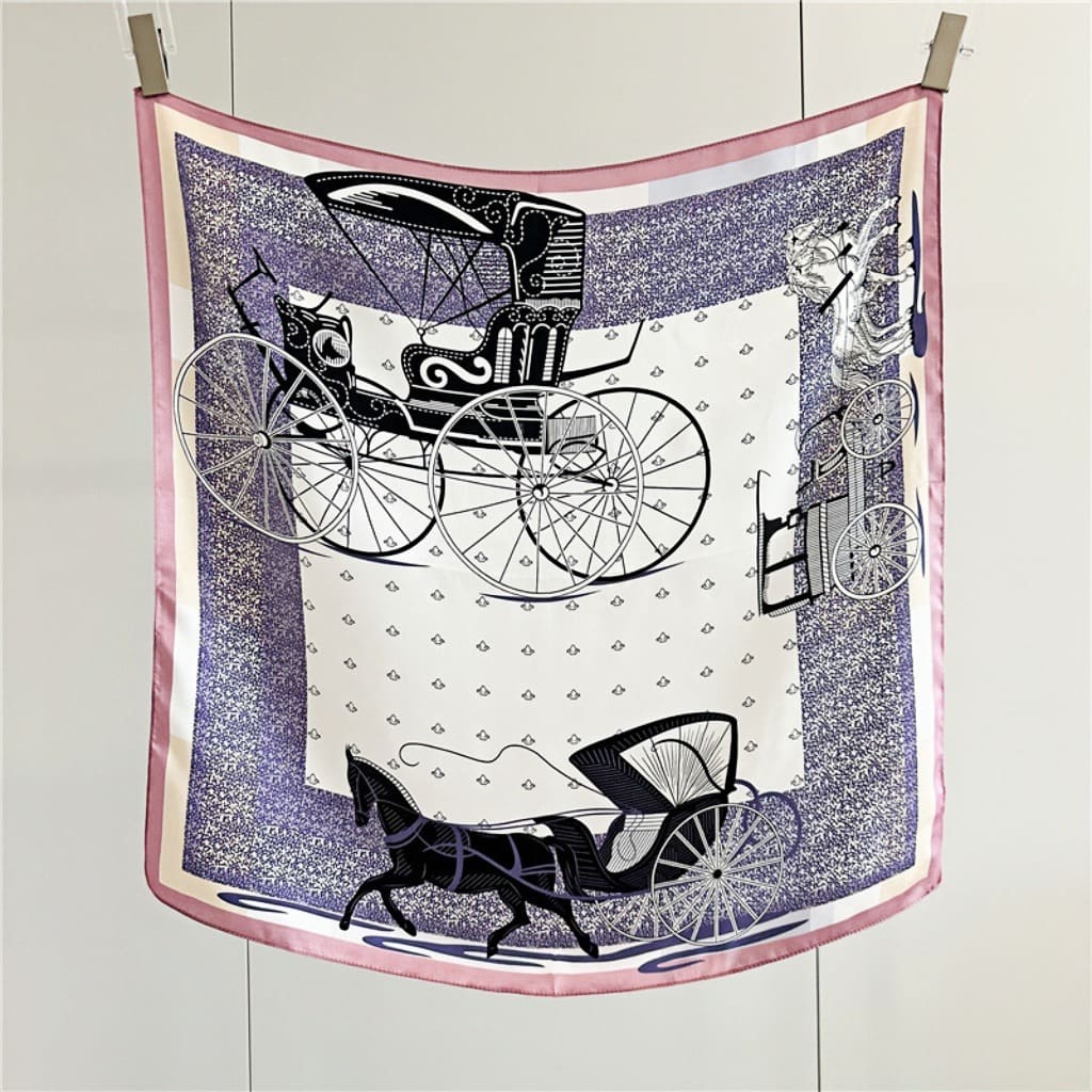 MaraSilk Pure Mulberry Silk Scarf - Square Crepe Satin MS103 25" x 25" MS10302