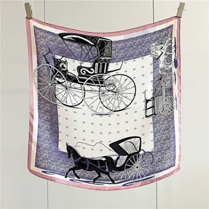 MaraSilk Pure Mulberry Silk Scarf - Square Crepe Satin MS103 25" x 25" MS10302