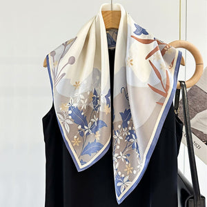 MaraSilk Pure Mulberry Silk Scarf - Square Crepe Satin MS104