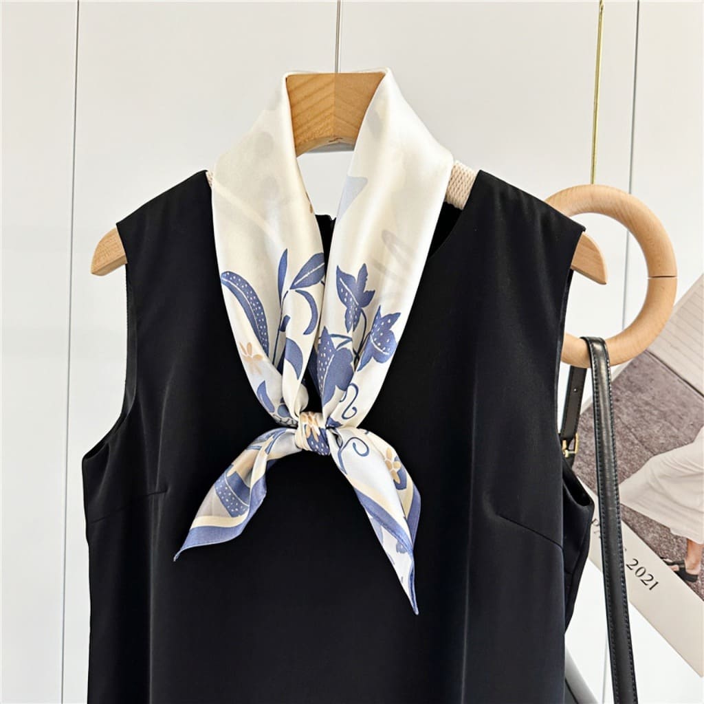 MaraSilk Pure Mulberry Silk Scarf - Square Crepe Satin MS104