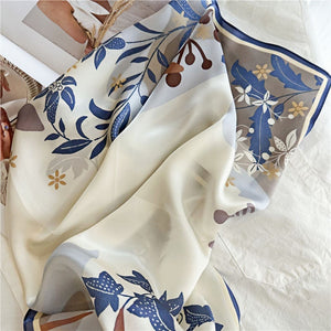 MaraSilk Pure Mulberry Silk Scarf - Square Crepe Satin MS104