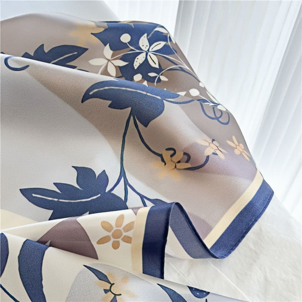 MaraSilk Pure Mulberry Silk Scarf - Square Crepe Satin MS104