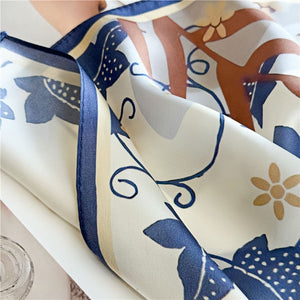 MaraSilk Pure Mulberry Silk Scarf - Square Crepe Satin MS104