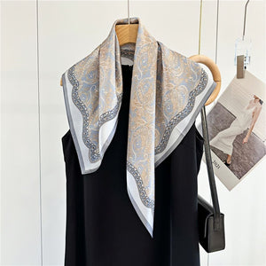 MaraSilk Pure Mulberry Silk Scarf - Square Crepe Satin MS104