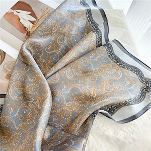 MaraSilk Pure Mulberry Silk Scarf - Square Crepe Satin MS104