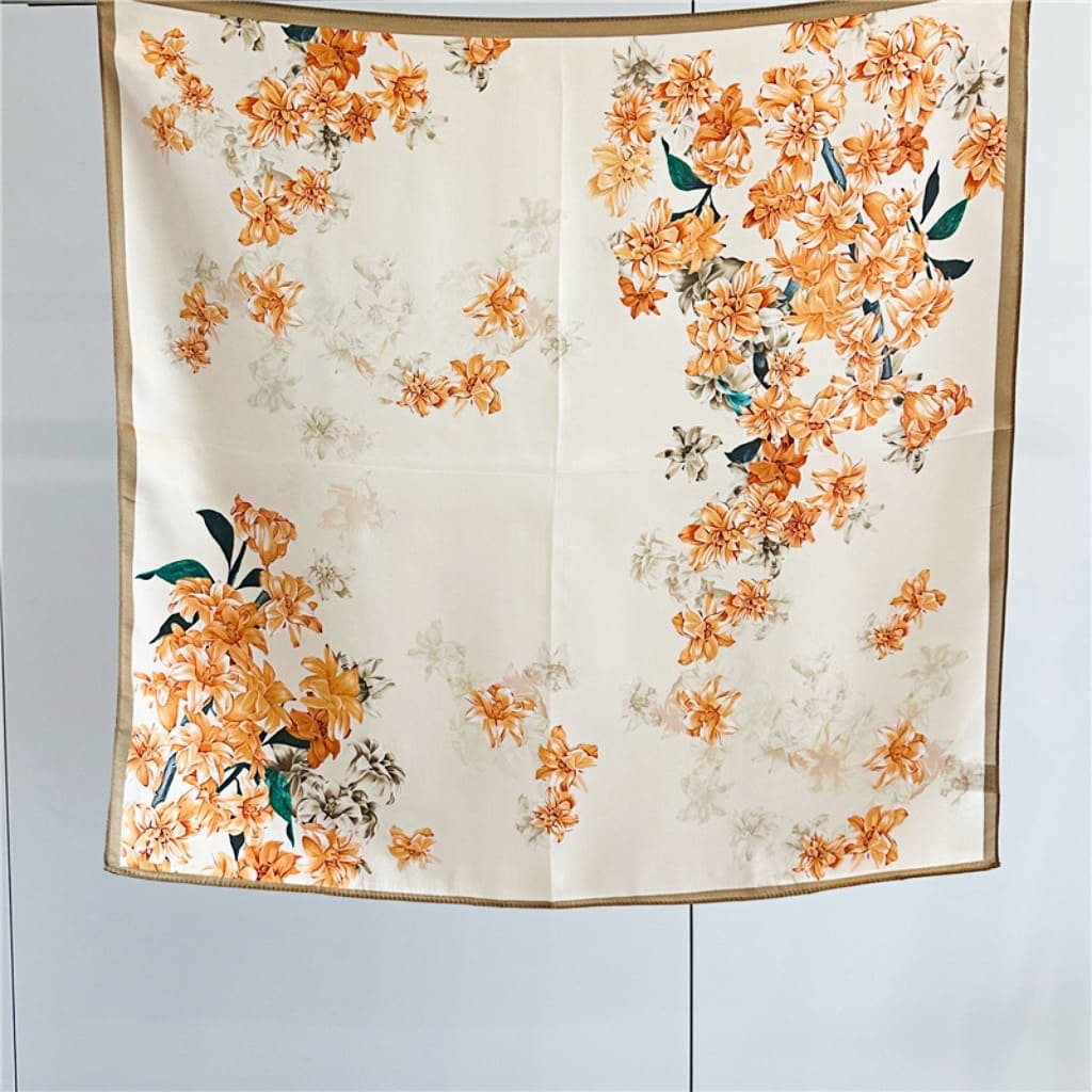 MaraSilk Pure Mulberry Silk Scarf - Square Crepe Satin MS104 25" x 25" MS10402