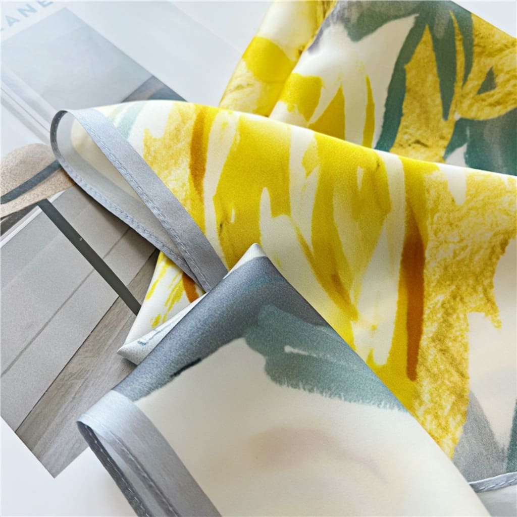 MaraSilk Pure Mulberry Silk Scarf - Square Crepe Satin MS105