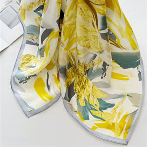 MaraSilk Pure Mulberry Silk Scarf - Square Crepe Satin MS105