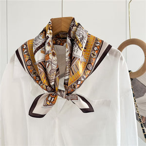 MaraSilk Pure Mulberry Silk Scarf - Square Crepe Satin MS106