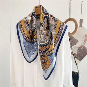 MaraSilk Pure Mulberry Silk Scarf - Square Crepe Satin MS106