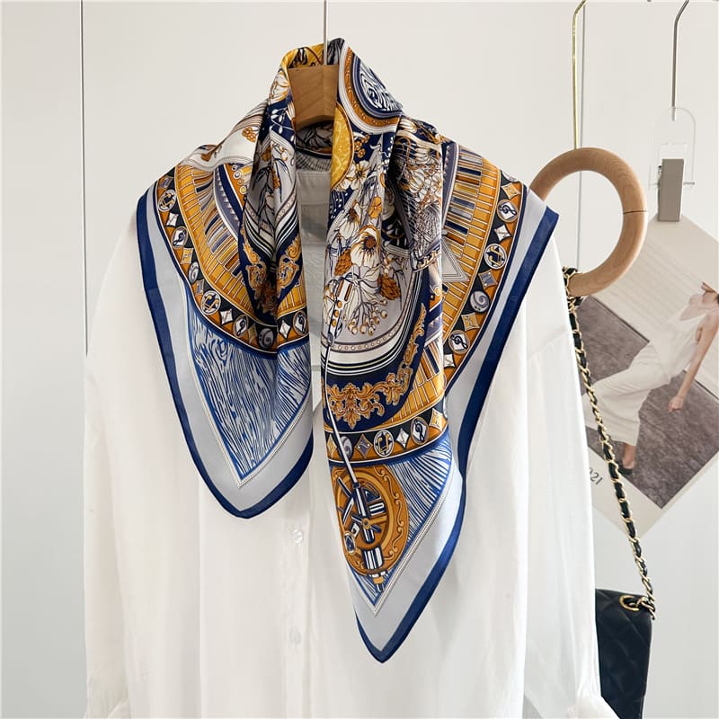 MaraSilk Pure Mulberry Silk Scarf - Square Crepe Satin MS106