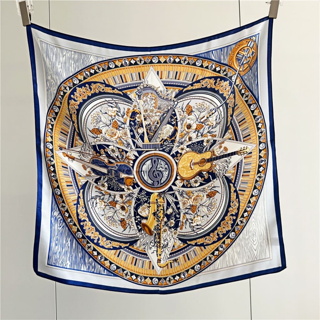 MaraSilk Pure Mulberry Silk Scarf - Square Crepe Satin MS106 25" x 25" MS10604