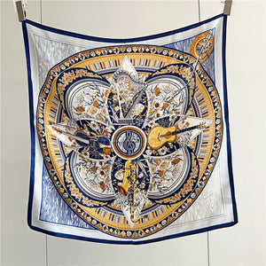 MaraSilk Pure Mulberry Silk Scarf - Square Crepe Satin MS106 25" x 25" MS10604