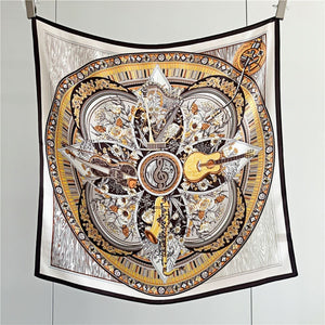 MaraSilk Pure Mulberry Silk Scarf - Square Crepe Satin MS106 25" x 25" MS10606