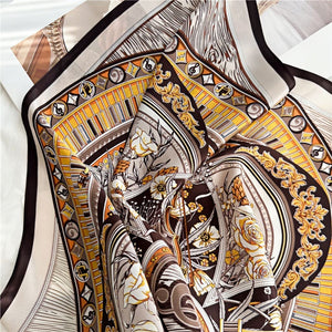 MaraSilk Pure Mulberry Silk Scarf - Square Crepe Satin MS106