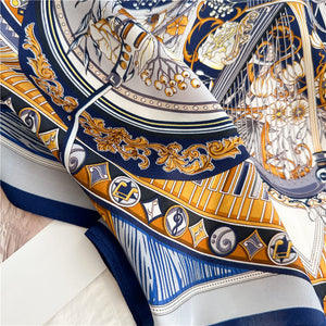 MaraSilk Pure Mulberry Silk Scarf - Square Crepe Satin MS106