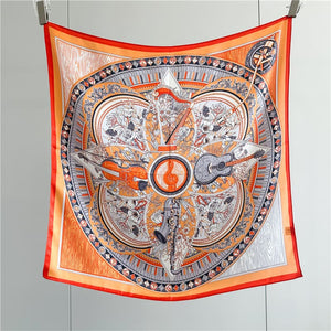 MaraSilk Pure Mulberry Silk Scarf - Square Crepe Satin MS106 25" x 25" MS10602