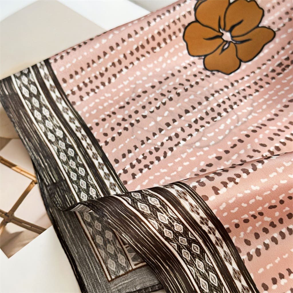 MaraSilk Pure Mulberry Silk Scarf - Square Crepe Satin MS107