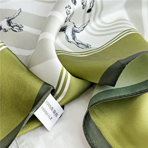 MaraSilk Pure Mulberry Silk Scarf - Square Crepe Satin MS108