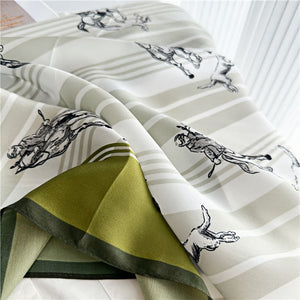 MaraSilk Pure Mulberry Silk Scarf - Square Crepe Satin MS108