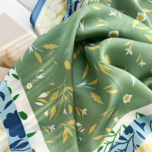 MaraSilk Pure Mulberry Silk Scarf - Square Crepe Satin MS109